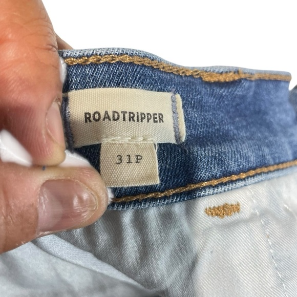 Madewell Blue Curvy Roadtripper Skinny Jeans Cropped Medium Wash 31P # MD687 - Picture 5 of 9